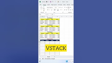 How to use VSTACK formula in Excel | Learn Ms-Excel #excel