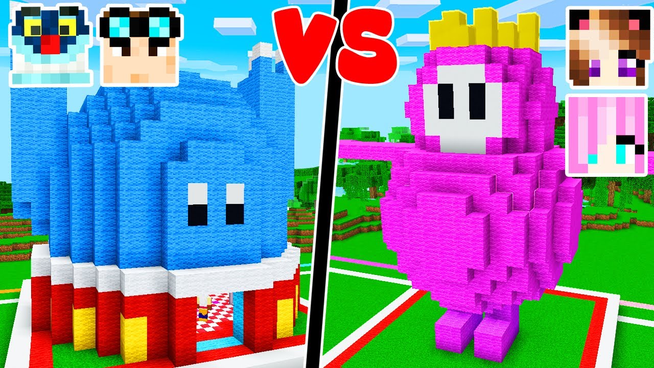 COSTRUISCO LA CASA DI FALL GUYS DELLE RAGAZZE SU MINECRAFT! 🎀 - YouTube