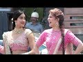 Jacqueline Fernandz And Jhanvi Kapoor At Sonam Kapoor Wedding