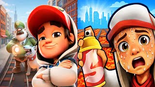 Subway Surfers City 🆚 Floor is Lava No floor Challenge Subway Surfers Ultimate Comparison  screenshot 5