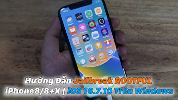Hướng Dẫn Jailbreak ROOTFUL iPhone 8/8+/X  iOS 16.7.10 Trên Windows