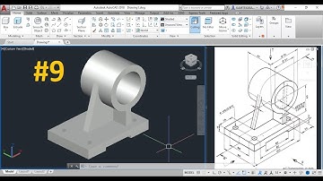 AutoCAD 3D Exercises / Easy, Smart & Quick Steps / Mechanical Part Model - 9
