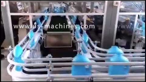 Automatic robot hand laundry big bottle barrel sorting feeding machine system