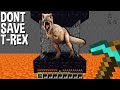 DONT SAVE this T-REX DINOSAUR from TRAP in Minecraft Online !!!