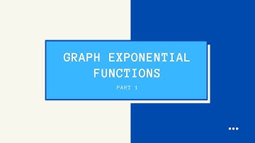Algebra 2 Topic 32: Graph Exponential Functions (Part 1/2)