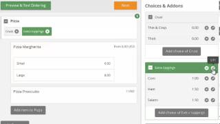 Menu editor tutorial 3: Advanced settings for Menu Choices and Add-ons in restaurant menu