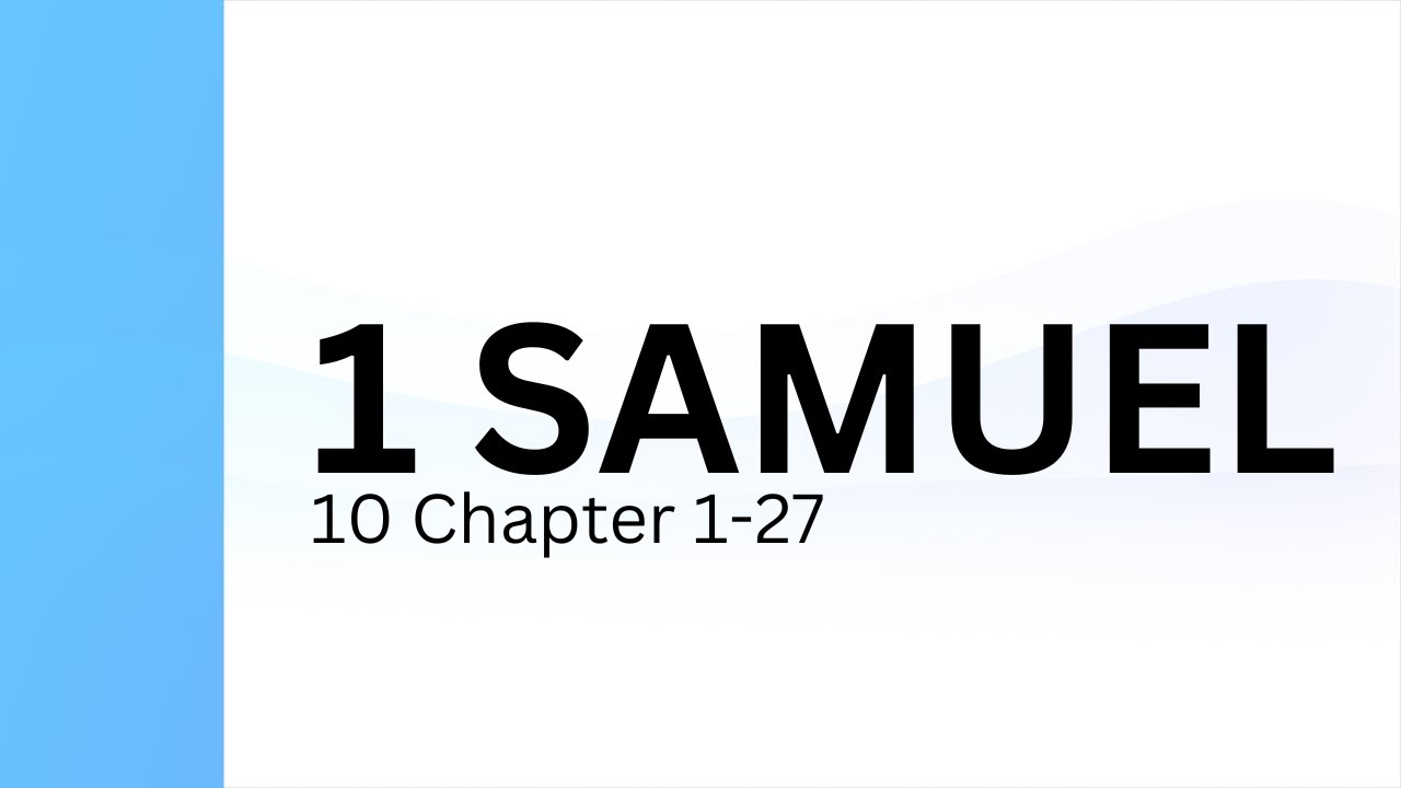 1 Samuel Chapter 10 | Holy Bible - Indian Sign Language Version (ISLV ...