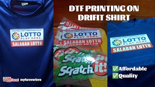 DTF on Drifit Tshirt (Direct to Film Tshirt Printing)