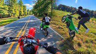 I Let My Bro Ride ALL My Bikes… Then Taught Him How to Superman the KX85! 😳🔥