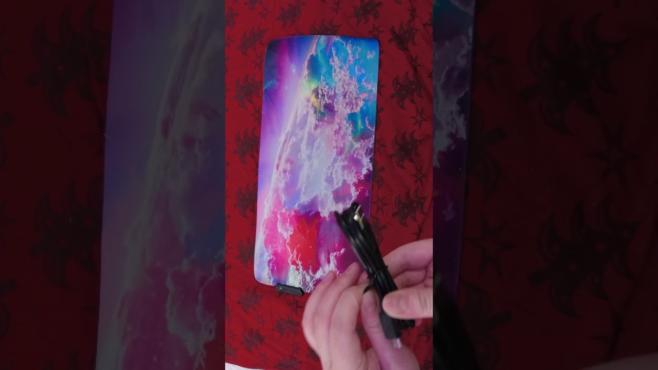 $25.05 AliExpress Colorful Luminous RGB Gaming Mouse Pad Blue Purple Cloud SpaceDesk Mat 300x800x3mm