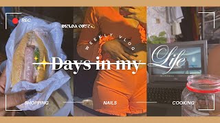 days in my life| living alone in Nigeria| loner living alone | Shopping | nails  | food