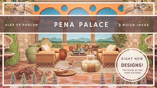 Portuguese Arch Custom Codes | 3 Room Designs | ACNH Interior Speedbuild on HHP & Sketch App