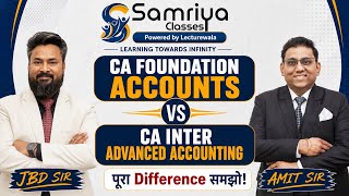 CA Foundation Accounts vs CA Inter Advanced Accounting | Complete Difference Explained