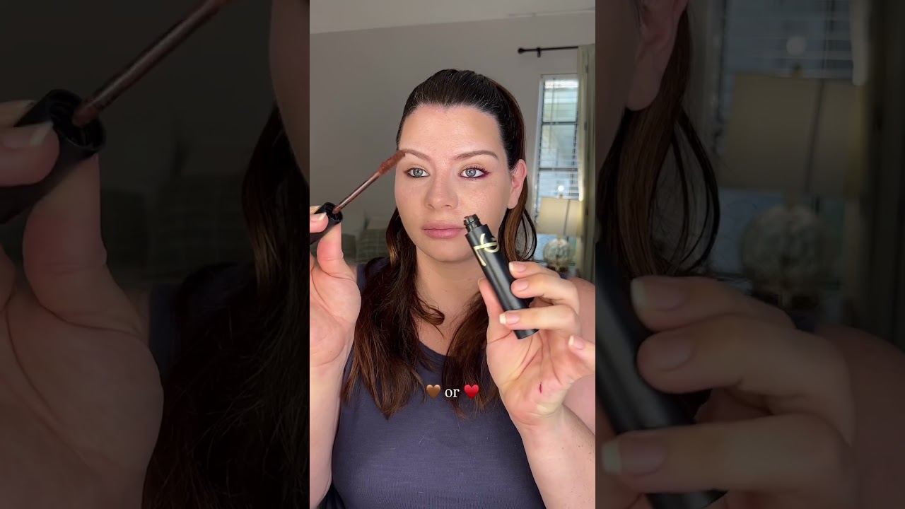 Burgundy or brown mascara ♥️🤎 colourpop bff wine o’clock mascara and YSL lash clash brown mascara