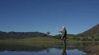 The wiggle cast for fly fishers.