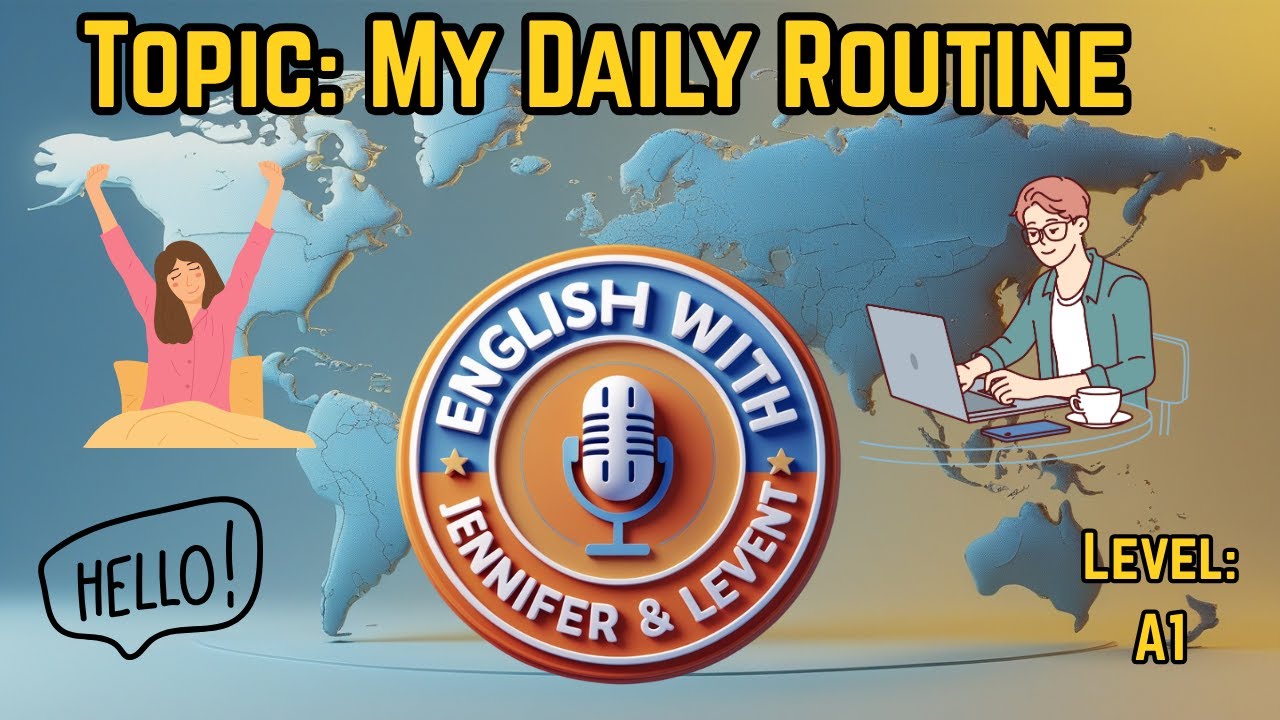 Daily Routine in English | Talk About Your Day | A1 English Lesson ...