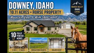 🐴 Horse Property for Sale in Downey, Idaho | 10.11 Acres, Shop & Mountain Views