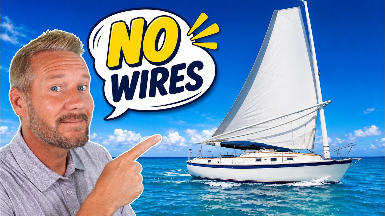 ⁣The Sailboat With No Wires Holding Up the Mast