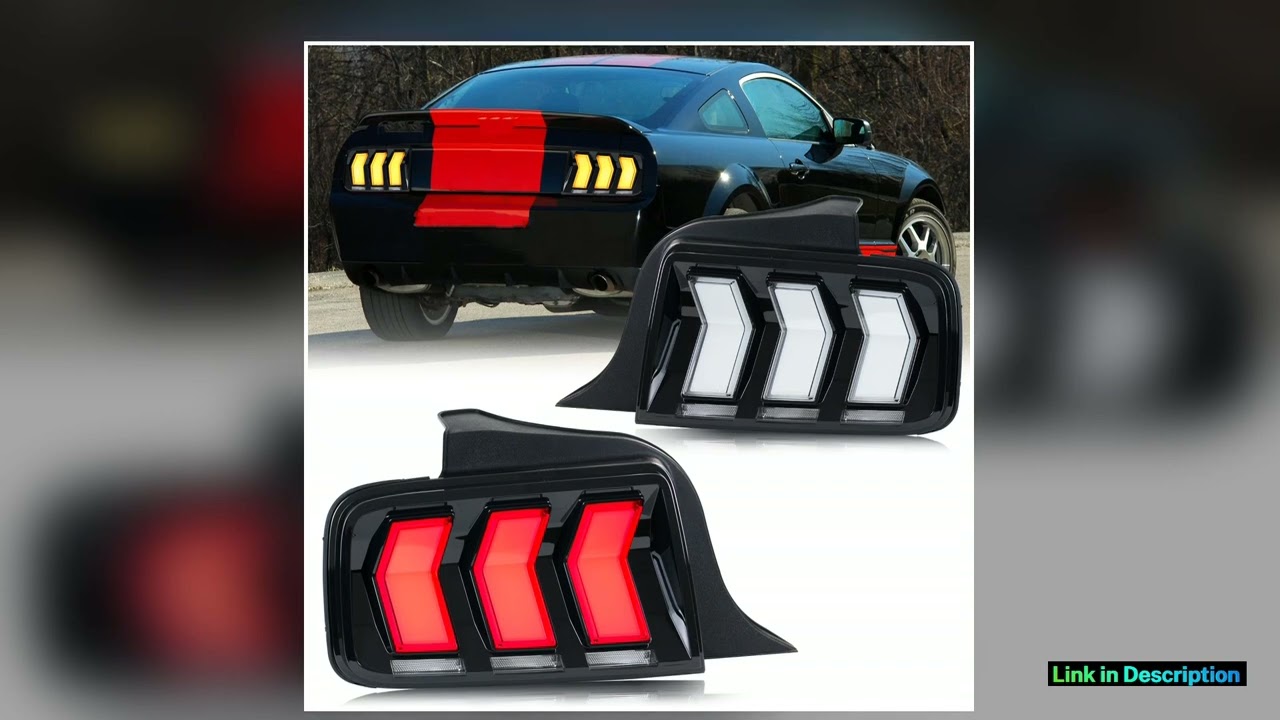 LED Tail Lights for Ford Mustang 20052009 GT Shelby S197 Dynamic Signal Startup Animation Pair