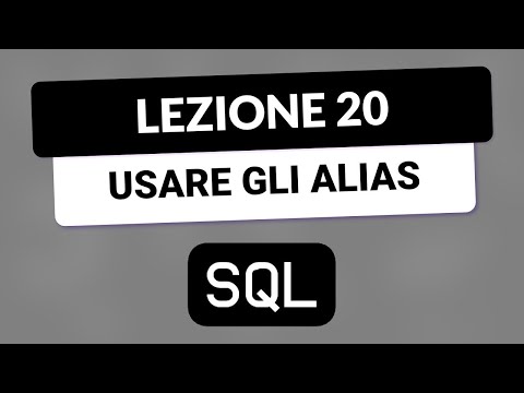 Video: Che cos'è l'alias di tabella in SQL Server?