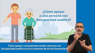 ¿Cómo apoyar a una persona con discapacidad auditiva?