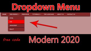 How To Make Drop Down Menu Using HTML And CSS  Website with Submenus In Hindi Urdu  | Shahwali Web