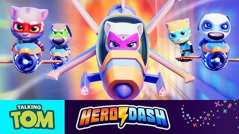 Talking Tom Hero Dash Walkthrough Gameplay Part 1 - Super Tom (iOS, Android)