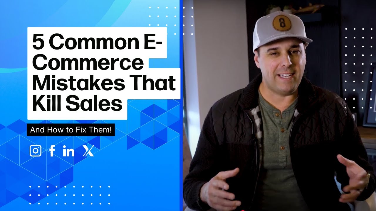 5 Common E-Commerce Mistakes That Kill Sales (And How to Fix Them!)
