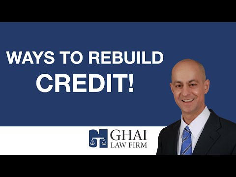 Ways to Rebuild Credit