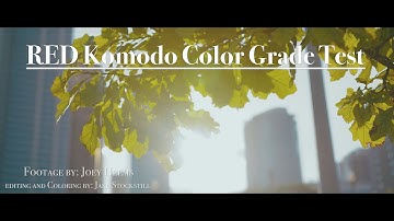 RED Komodo Color Grading Test