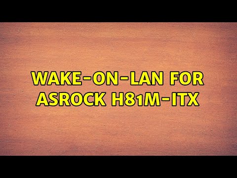 asrock remote wake up lan