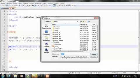 PHP - les 7 - BMI calculator met een HTML formulier