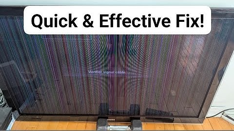 Quick and effective to Fix TV Lines!! EASY Flat Screen TV Repair Trick (No Tools Needed) #TVREPAIR