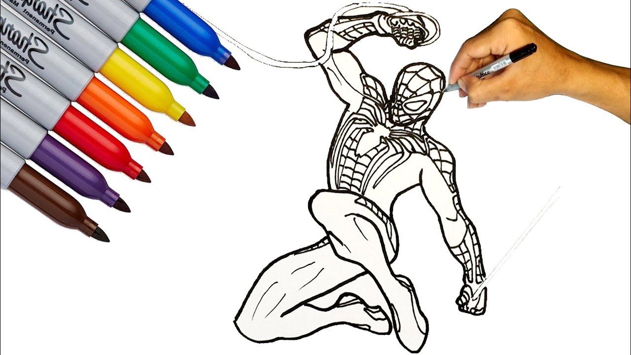 860  Spider Man Ps4 Coloring Pages Best