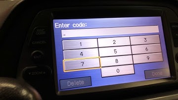2008 Honda odyssey navigation code retrieval