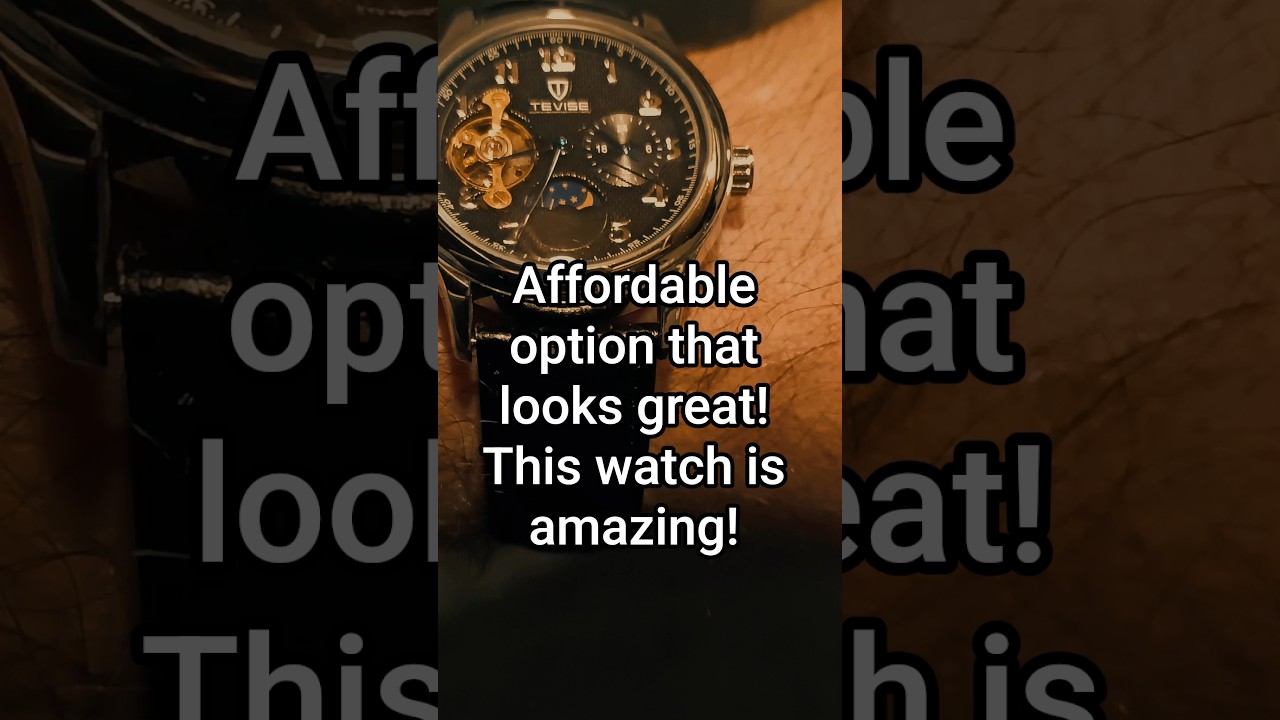 One Watch a Day ⌚ | Tevise Automatic Watch with Moonphase & Open Heart 