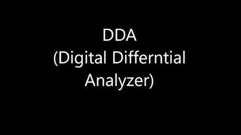 DDA(Digital Differential Analyser)