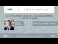 USB Alumni Webinar Series | George Woods Part 3 | 14 August 2020