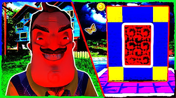 Minecraft HELLO NEIGHBOR - How to Make a Portal to ALPHA 4