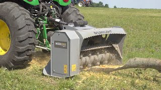 TREE  ELIMINATOR??  Deere 4052R Brush Mulcher, Mini-Clip