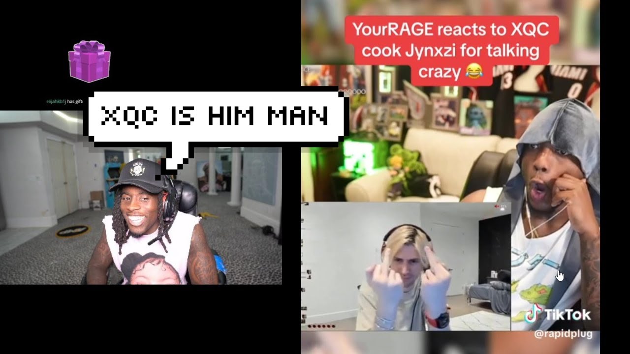 Kai Cenat reacts to YourRage reacting to xQc Flexing on Jynxzi - YouTube