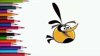 How to draw Orange Bird | Angry Birds Drawings | Mady Arts screenshot 3