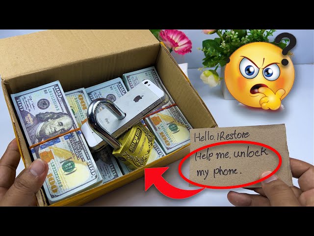 How i Restore iPhone 5 Cracked || 😁my fan prank me with lock phone and dollars class=