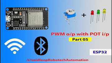 05 LED fade   by Potentio meter with ESP32 and ADC