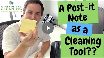 The 1 Minute Cleaning Tip - Post-it notes for cleaning your keyboard