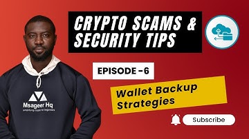 #Crypto #Scams & Security Tips, Episode 6 - Crypto Wallet Backup Strategies