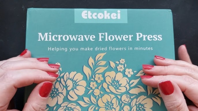 Microwave Flower Press - Microfleur - 9 x 9 Gift for Crafters