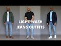 How To Wear Light Wash Jeans 