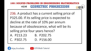 Geometric Progression | 1001 SOLVED PROBLEMS IN ENGINEERING MATHEMATICS  | Day 5 #236