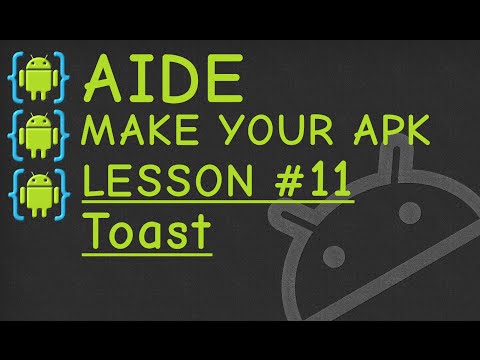 AIDE Lesson#11 Toasts